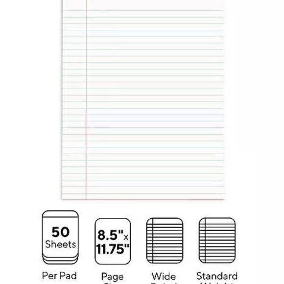 📝 12 Pack - Notepads, 8.5" x 11.75" 📝 - Picture 2 of 6